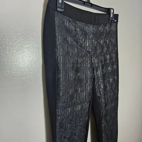 White House Black Market The Skinny Metallic Pants Sz 2 - Picture 4 of 13